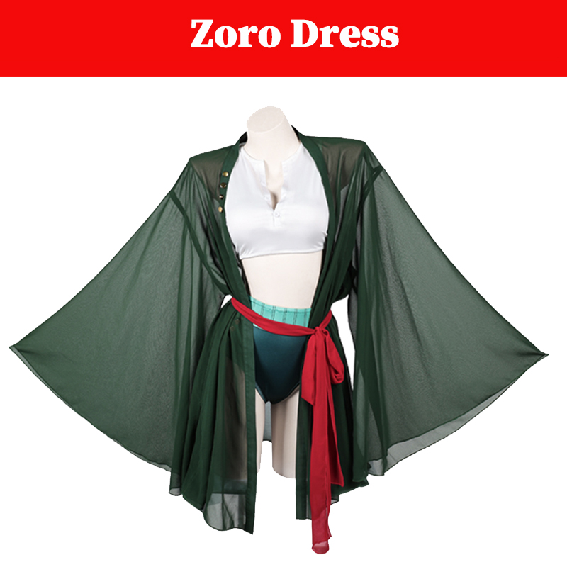 Anime Zoro Cosplay Female - Costume da Pirata Roronoa Zoro per