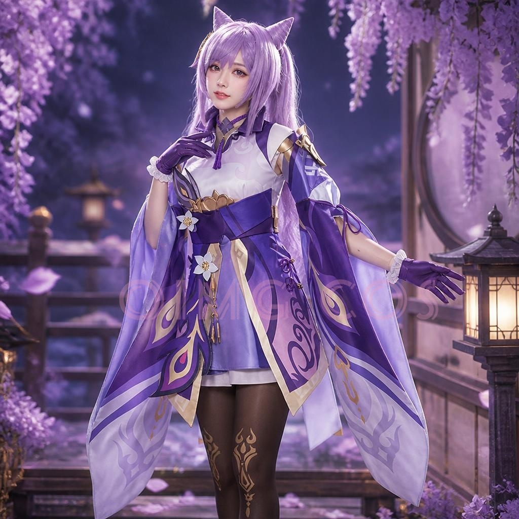 Anime Cosplay Ladies - Costume Cosplay di Keqing da Genshin