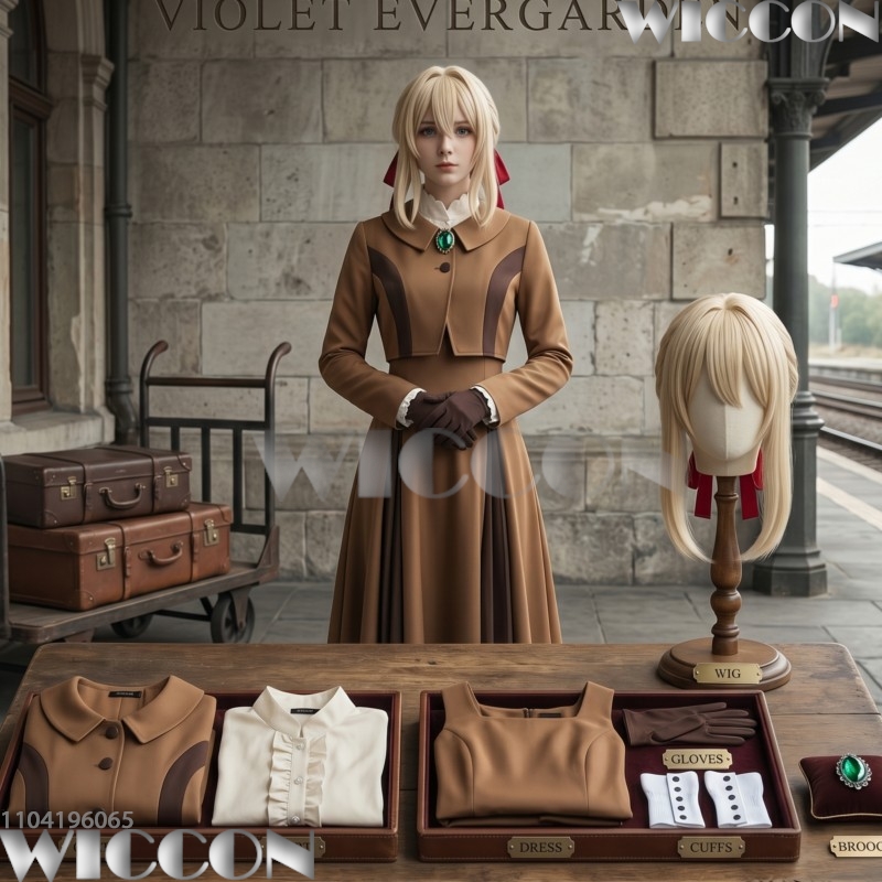 Violet Evergarden Dress - Costume Cosplay Violet Evergarden, Uniforme Scolastica,