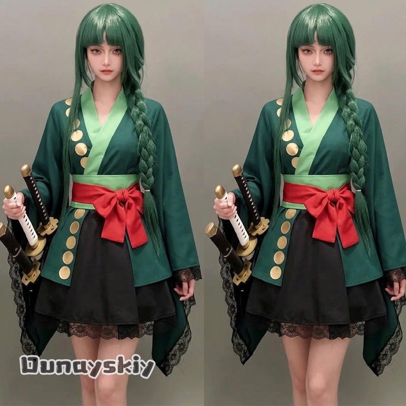 Anime Zoro Cosplay Female - Costume Cosplay Anime Roronoa Zoro, Kimono