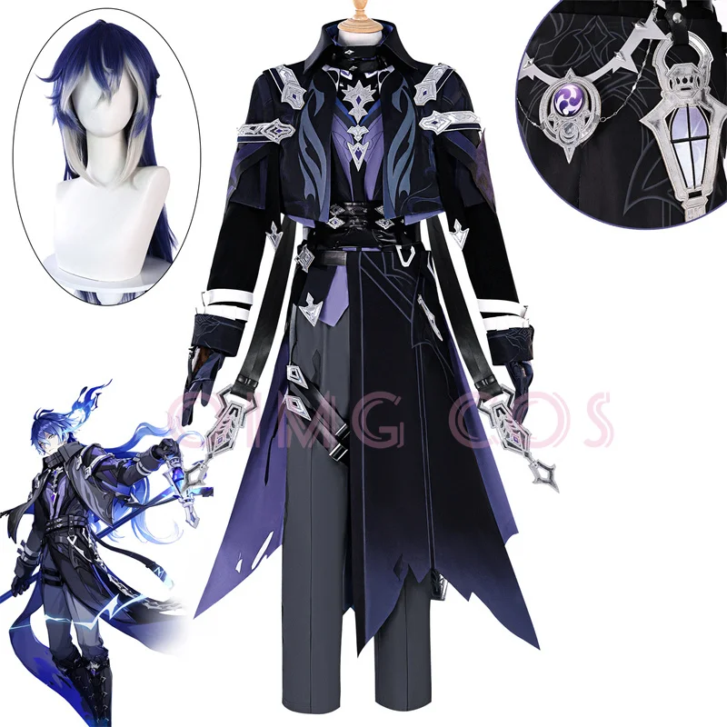 Anime Cosplay Wig - Costume Cosplay Genshin Impact Flin, Uniforme