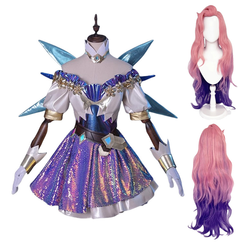 Anime Cosplay Eyes - LOL the Starry-Eyed Songstress Seraphine Costume