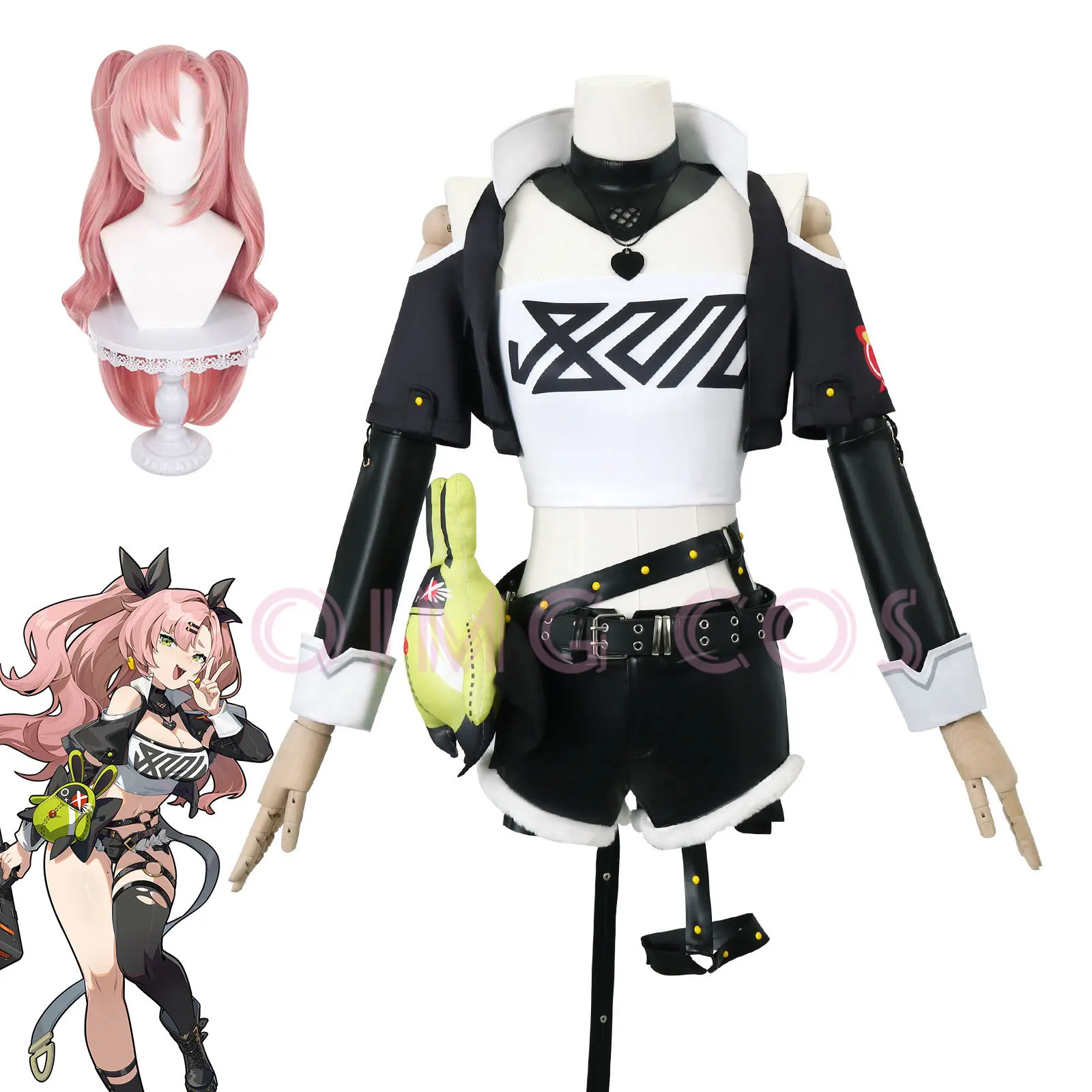 Anime Cosplay Wig - Costume da Cosplay Nicole Demara Zenless