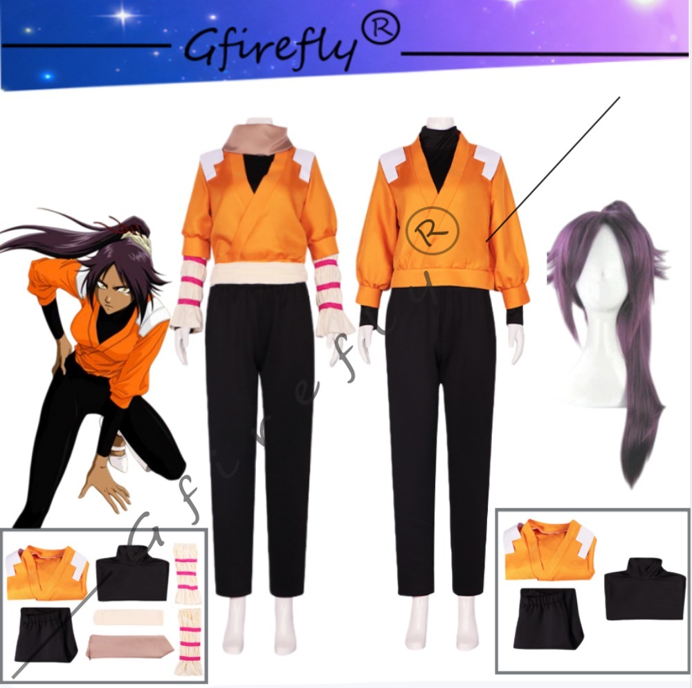 Anime Cosplay Bleach - BLEACH Yoruichi Shihouin Costume Cosplay Stesso
