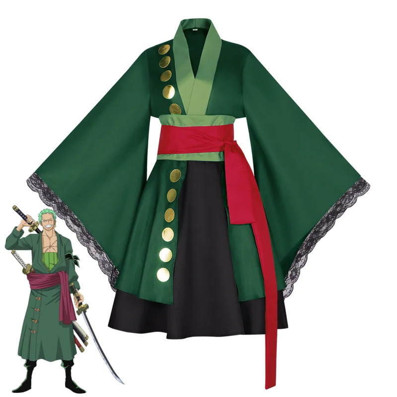 Anime Zoro Cosplay Female - 2025 aaa Anime Roronoa Zoro Costume
