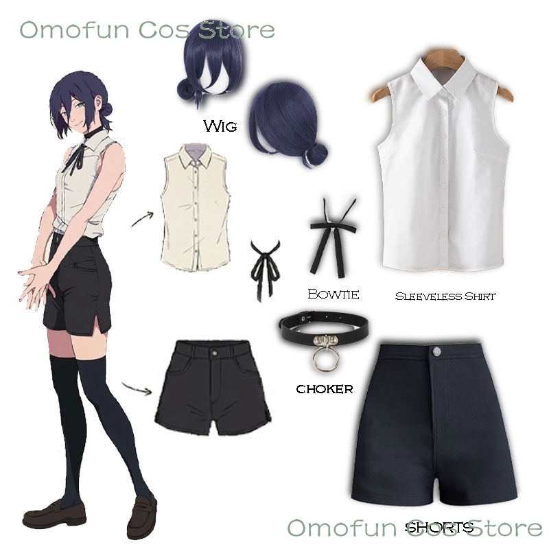 Anime Cosplay Dance - Reze Costume Cosplay Camicia senza maniche