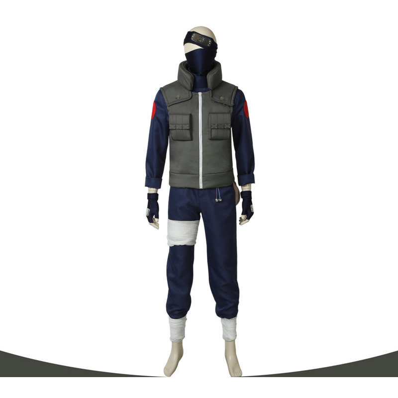 Anime Cosplay Naruto - Costume Cosplay Kakashi Set Completo, Abbigliamento