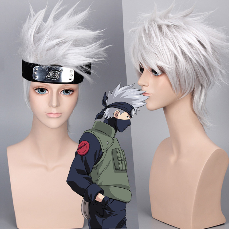 Anime Cosplay Naruto - HOKAGE NINJA Hatake Kakashi Parrucca Cosplay