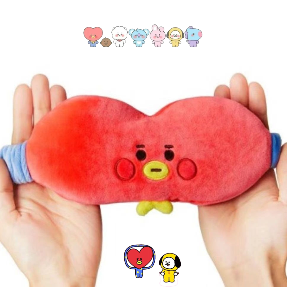 Anime Cosplay Mask - Mascherina per occhi in peluche BT21,
