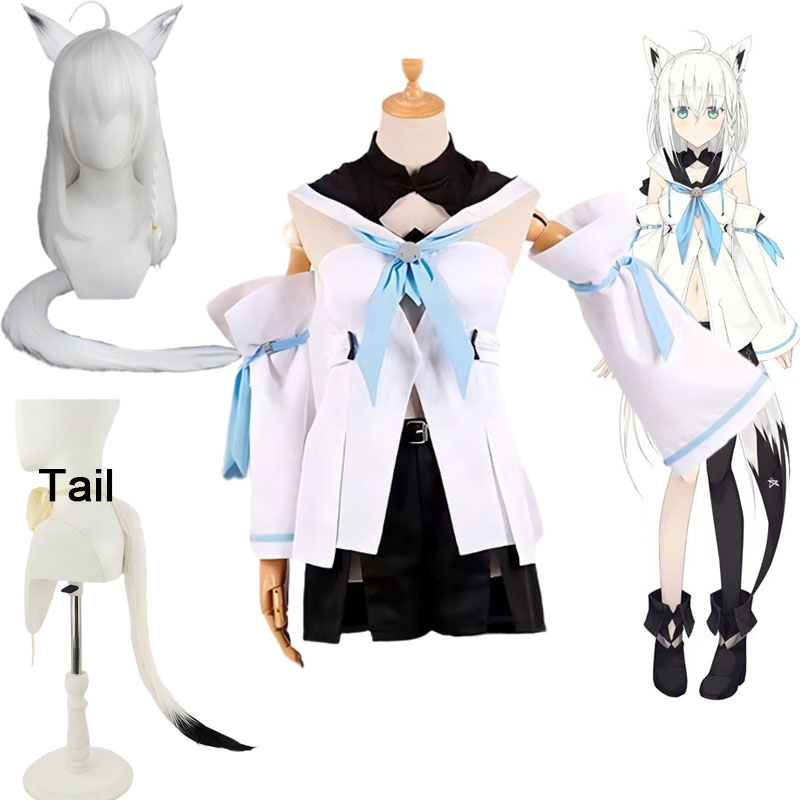 Anime Cosplay Meme - Costume Cosplay Vtuber Shirakami Fubuki Hololive