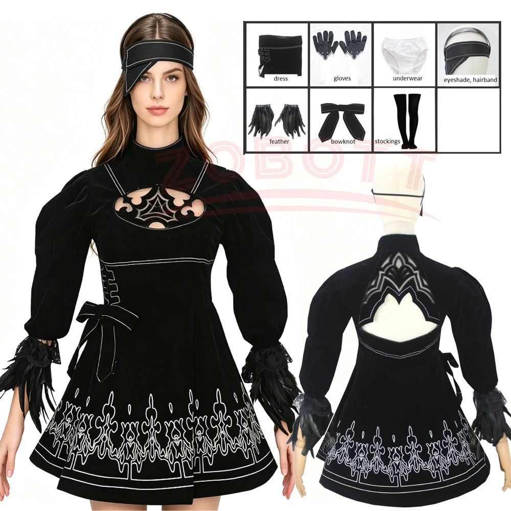 Anime Cosplay Eyes - 8 pezzi Costume Cosplay Anime 2B