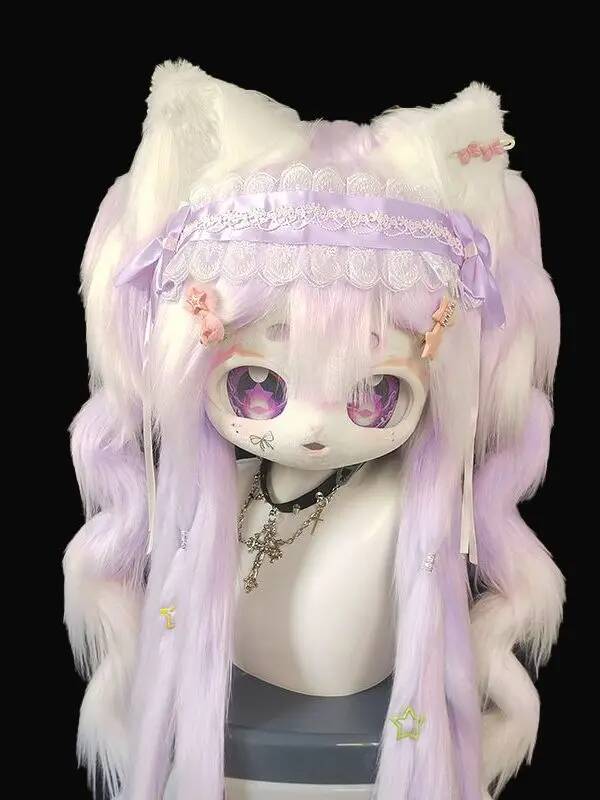 Anime Cosplay Mask - Maschera Kig Fursuit Fatta a Mano,