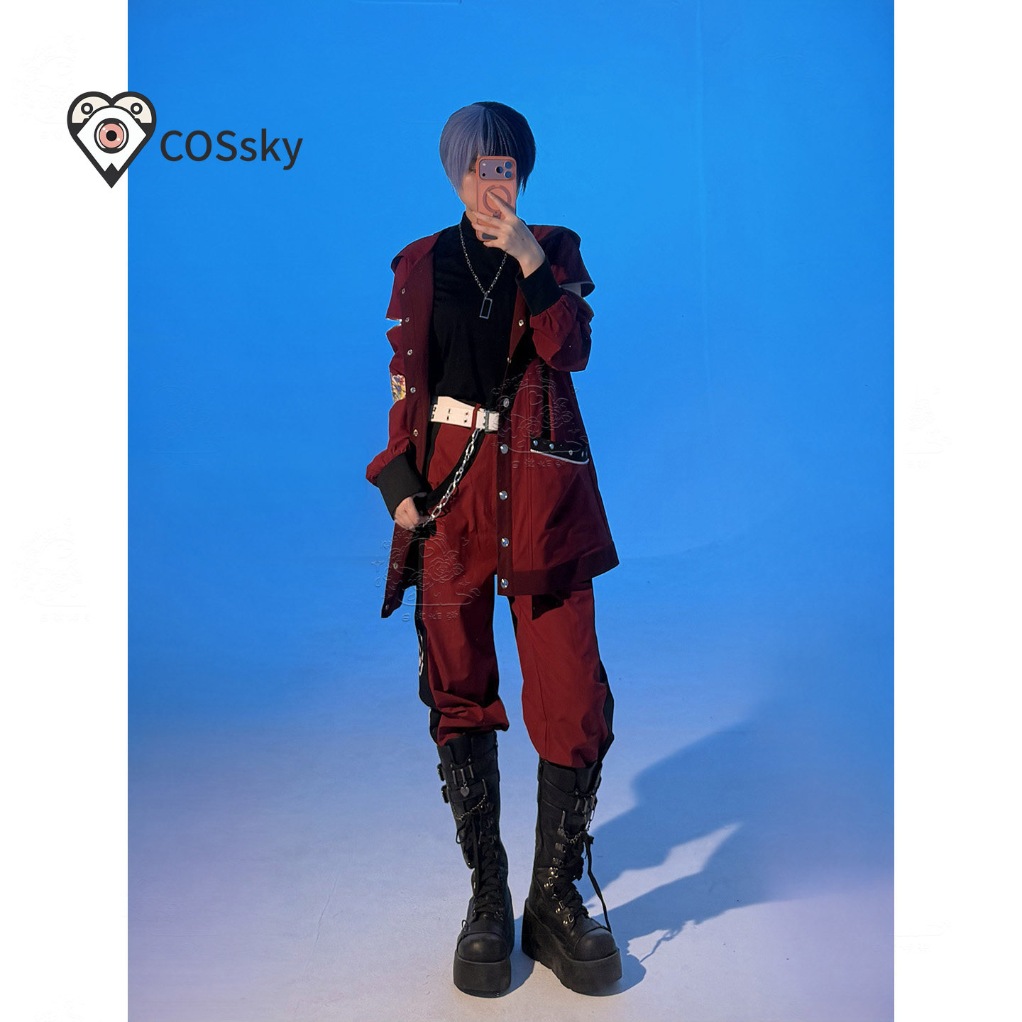 Anime Cosplay Wig - Costume Cosplay Toya Aoyagi con Parrucca,
