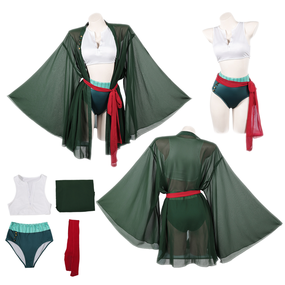 Anime Zoro Cosplay Female - Costume da Pirata Anime Roronoa Zoro,