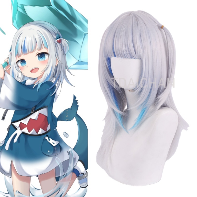 2025 Gawr Gura Parrucca Cospla - Anime Cosplay Event 2025 recensione e prezzo
