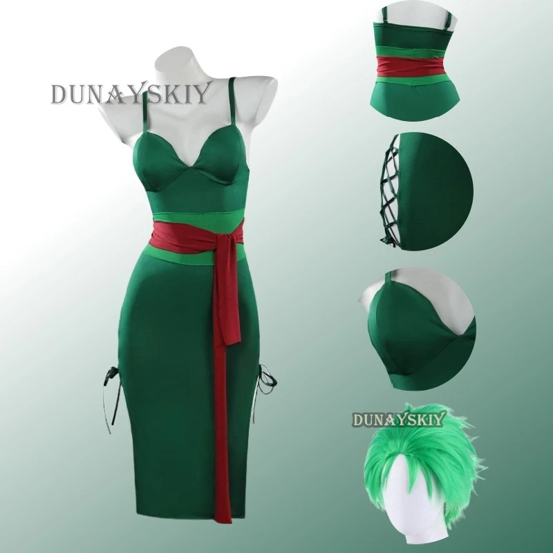 Anime Roronoa Zoro Costume Cos - Anime Zoro Cosplay Female recensione e prezzo
