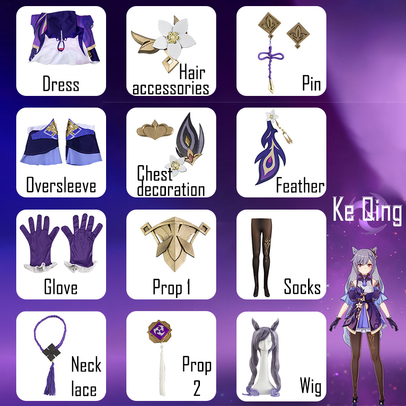 Costume Cosplay di Keqing da G - Anime Cosplay Ladies recensione e prezzo