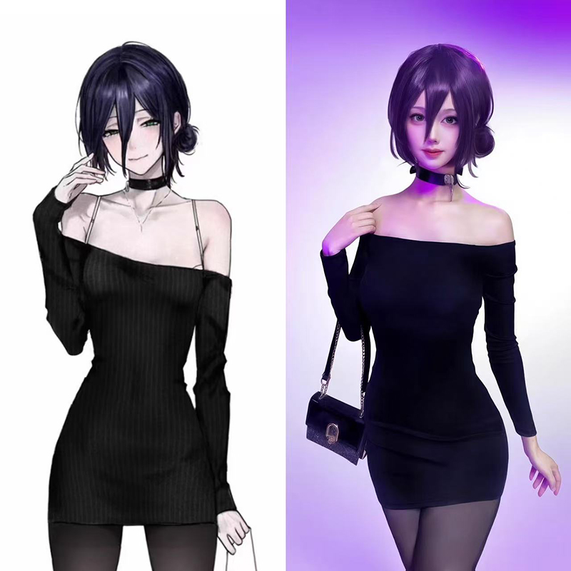Anime Chainsaw Man Reze Costum - Anime Cosplay Black Girl recensione e prezzo